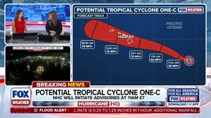 Invest 93C upgraded to Potential Tropical Cyclone One-C as system tracks toward Hawaii