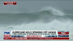 Hurricane Nolo slowly moves away from Hawaii, triggering heavy rain and powerful wind gusts