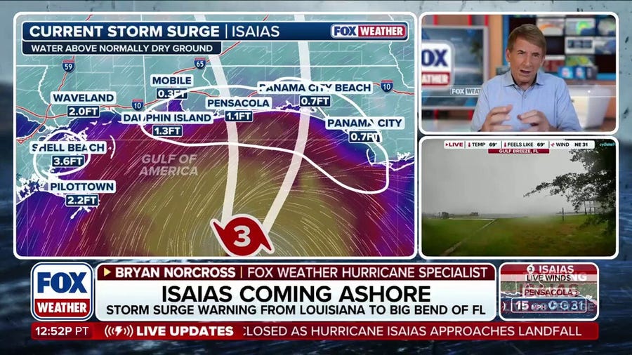Hurricane Isaias inches closer to the Florida coast