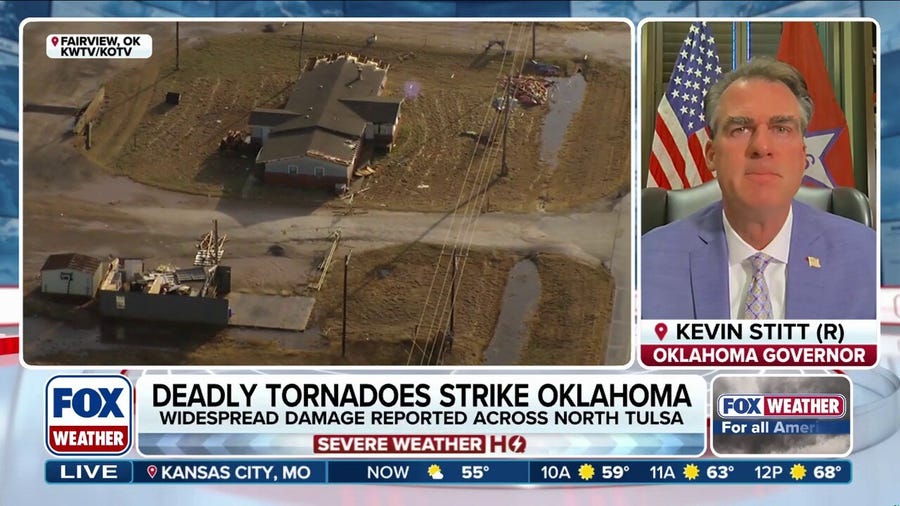 Oklahoma Governor Kevin Stitt joins FOX Weather after tornado outbreak devastates state
