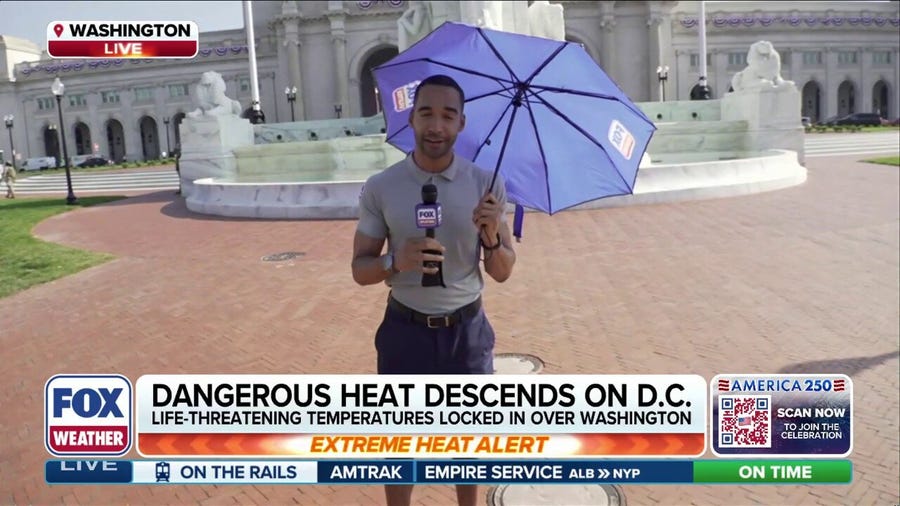 Dangerous heat descends on Washington, D.C. as nation's capital celebrates America 250