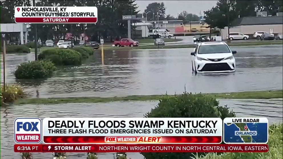 At least four people are dead after rounds of dangerous flash flooding swamped the Ohio Valley on Saturday. The storms shift East today, which could lead to more localized flooding, especially in Virginia and North Carolina.