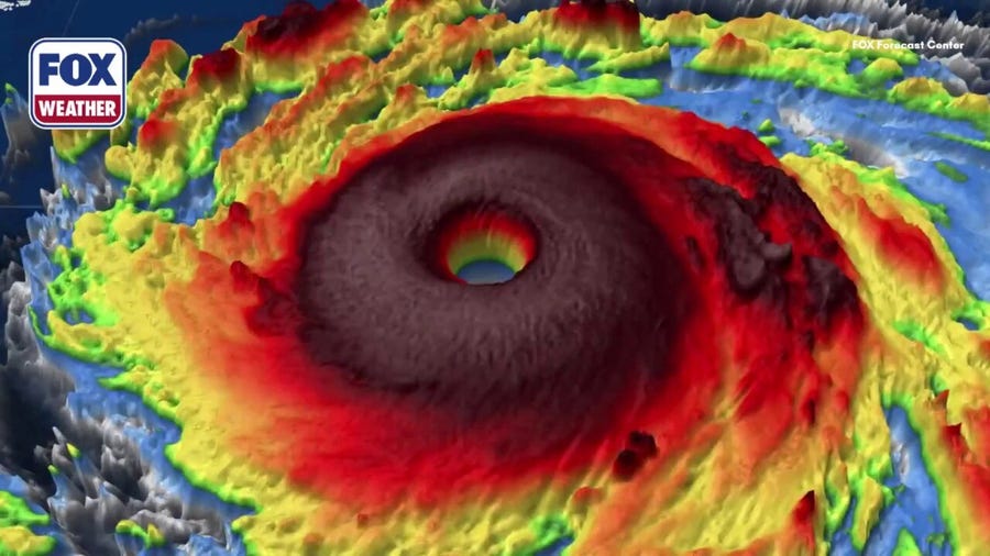 Satellite imagery of monster Super Typhoon Champi on Oct. 20, 2026