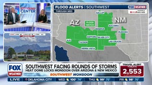 Monsoon storms target the Southwest US this week