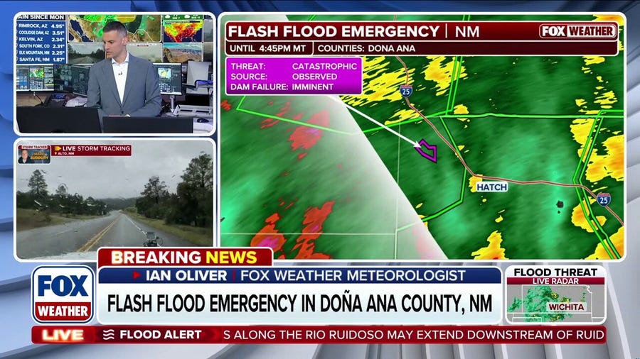 Catastrophic Flash Flood Emergency issued in New Mexico amid an imminent dam failure