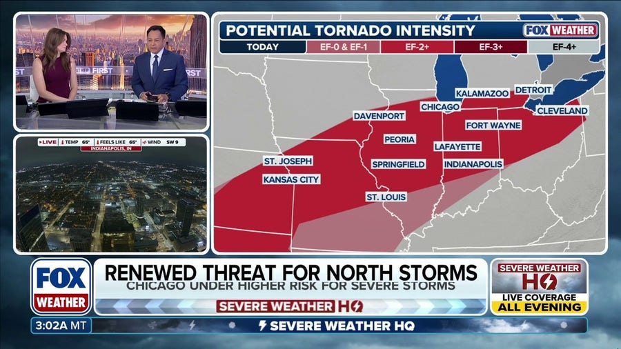 Severe storms target Heartland, increasing risk for more tornadoes