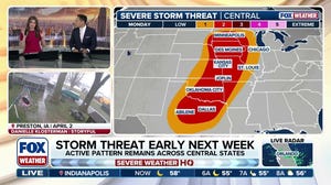 Second round of severe storms to bring heightened risk of hail, damaging winds, tornadoes from Midwest to Southern Plains