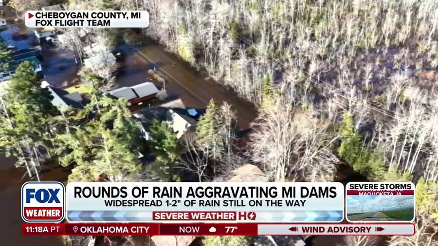 Michigan dam at risk for failure as Great Lakes region grapples with record river levels