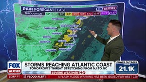 Flash flood threat looms for half a dozen states in the East to end the week