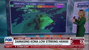 Over three feet of rain swamps Hawaii as a Kona Low slams the region