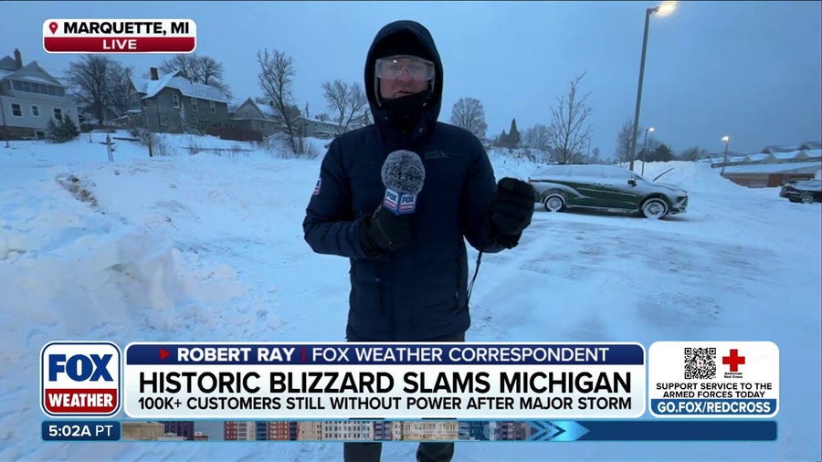 Historic blizzard buries Marquette, Michigan in 3 feet of snow, with more lingering lake-effect snow to come 