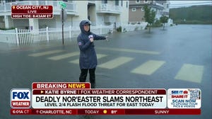 Nor'easter churns closer to New Jersey for direct hit today, slamming the Northeast with major coastal flooding