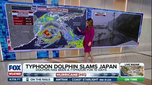 Typhoon Dolphin prepares to dive into mainland China as Pacific stays active