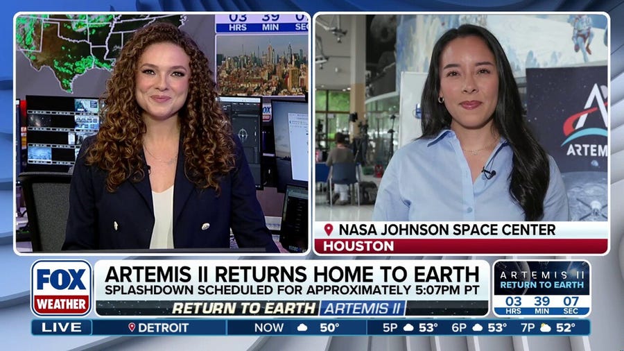 Artemis II hours away from splashdown as work continues as the crew nears reentry