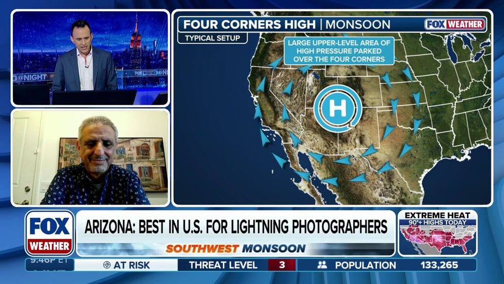 University of Arizona Professor of Practice in Hydrology and Atmospheric Sciences Eyad Atallah joins FOX Weather to discuss this year's monsoon season.