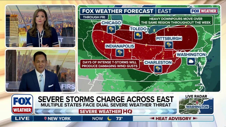 Midwest, Ohio Valley to be slammed by more days of severe storms and potential flooding