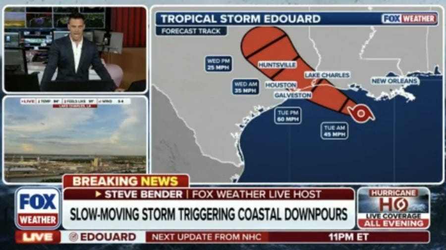  Tropical Storm Edouard forms in the Gulf, takes aim at Texas and Louisiana 