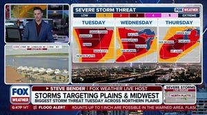 Multi-day stretch of severe storms targeting the Plains and Midwest