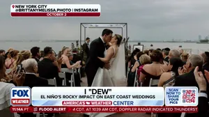 Here's how El Niño can have a rocky impact on East Coast weddings