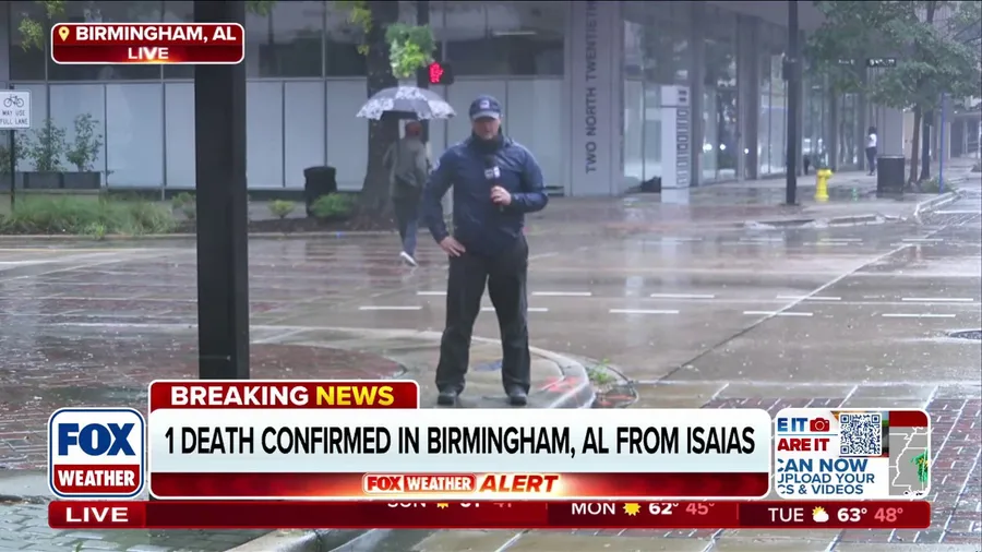 1 death confirmed in Alabama as post-tropical Isaias batters the Southeast