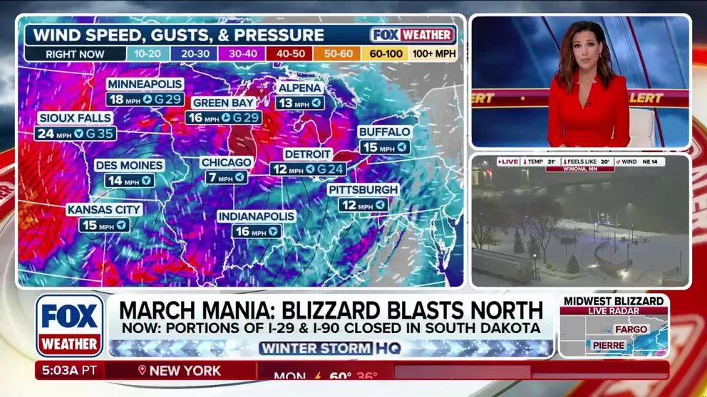 With a monster snowstorm barreling down on the Midwest, FOX Weather Meteorologist Jane Minar is live in Traverse City, Michigan with the latest.  