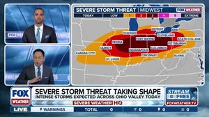 Severe storm threat increases: 50M across Midwest, Ohio Valley face intense wind, possible tornadoes