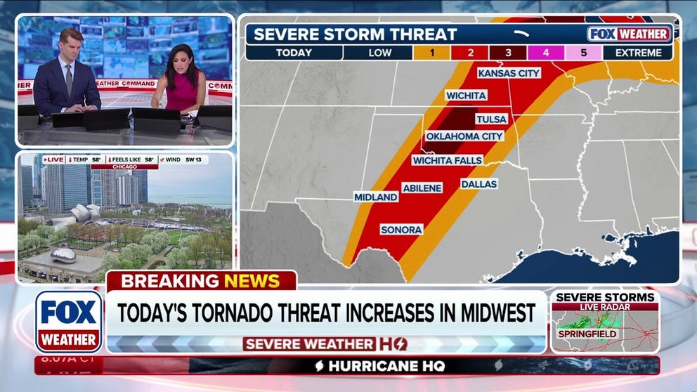 Severe weather threat increases across Midwest, the Plains | Latest ...