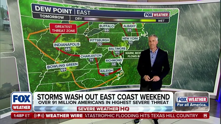 Over 125M Americans across the Northeast under Level 3 severe weather threat