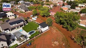 Rapid flash flooding swamps Hurricane, Utah, in muddy water