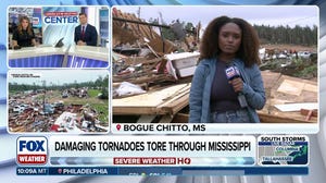 Mississippi community hit by a violent tornado leaving devastation in its path 