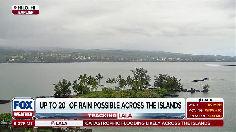 Tropical Storm Lala intensifies as it heads toward Hawaii, bringing damaging winds and heavy rain