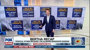 Recapping Tropical Storm Bertha's journey through the Gulf