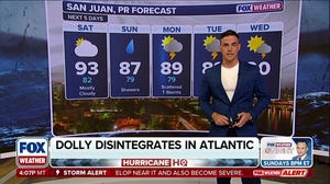Dolly’s remnants bring rain chance to parched Puerto Rico