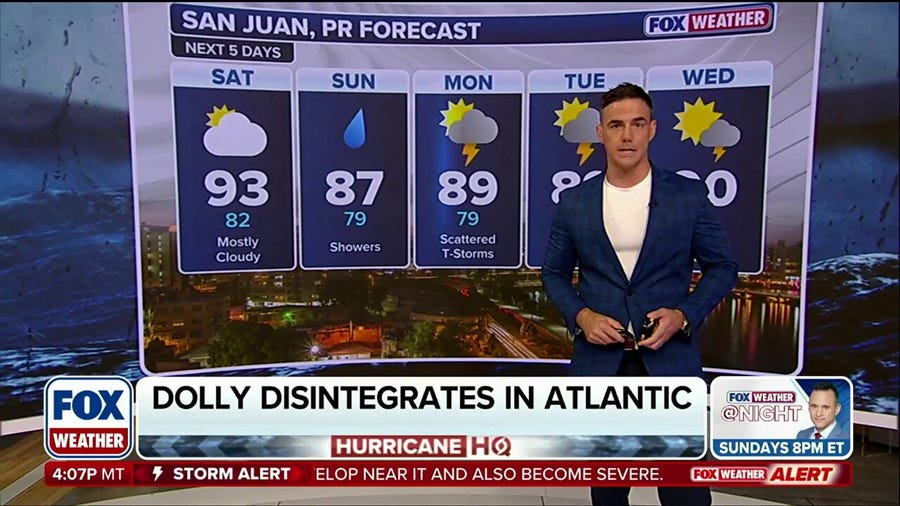 Dolly’s remnants bring rain chance to parched Puerto Rico