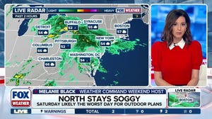 Soggy weather dampens Memorial Day weekend for millions on the East Coast
