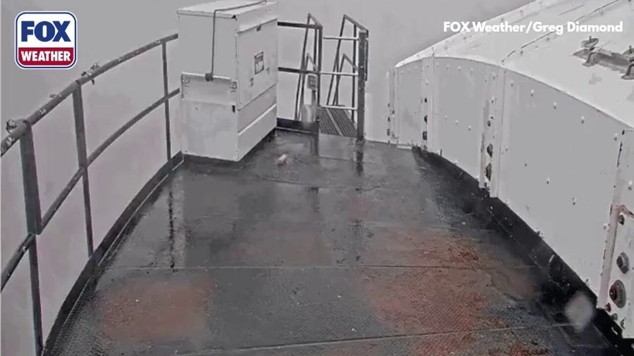 Tropical Storm Lala produces snow on summit of Mauna Kea