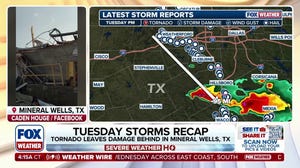 Large hail, destructive winds, confirmed tornado strike Mineral Wells, Texas