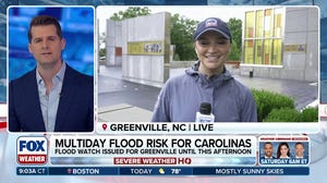 Flood watch issued for Greenville, North Carolina amid multiday flash flooding threat