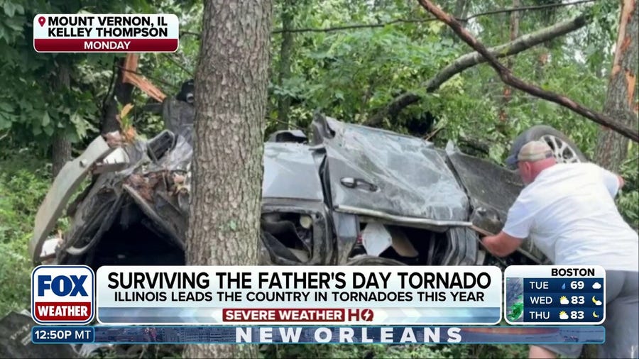 Illinois family survives EF-3 tornado that destroyed home