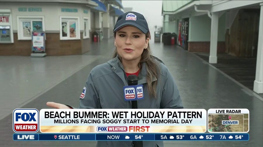 Soggy start to Memorial Day on Jersey Shore ahead of possible afternoon clearing
