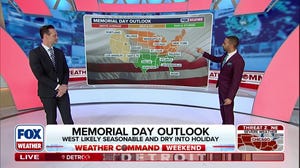 Memorial Day weather outlook features warmth, storms and mild conditions across the US
