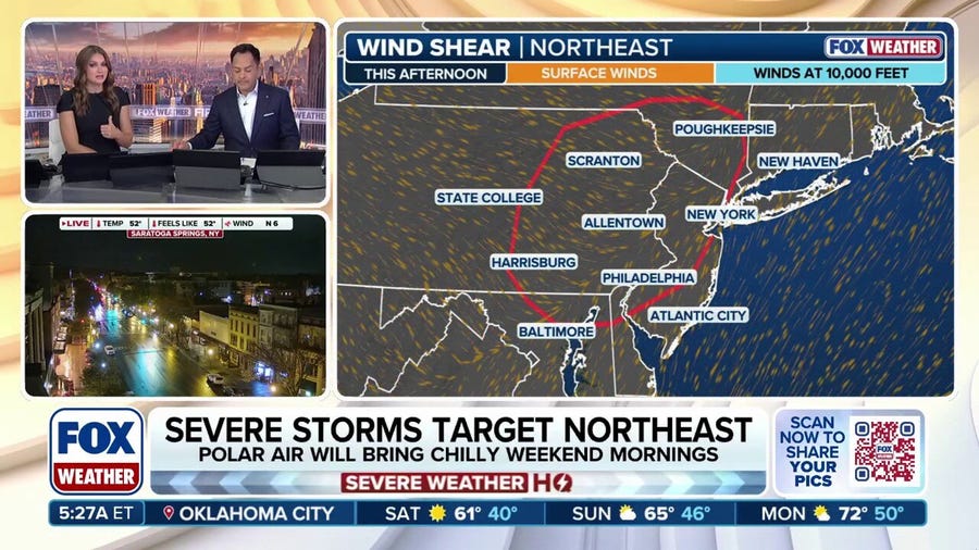 Fall storm to blast Northeast with severe weather, rain ahead of season's coldest temperatures