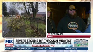 Couple recounts helping remove collapsed roof after severe storms in Indiana