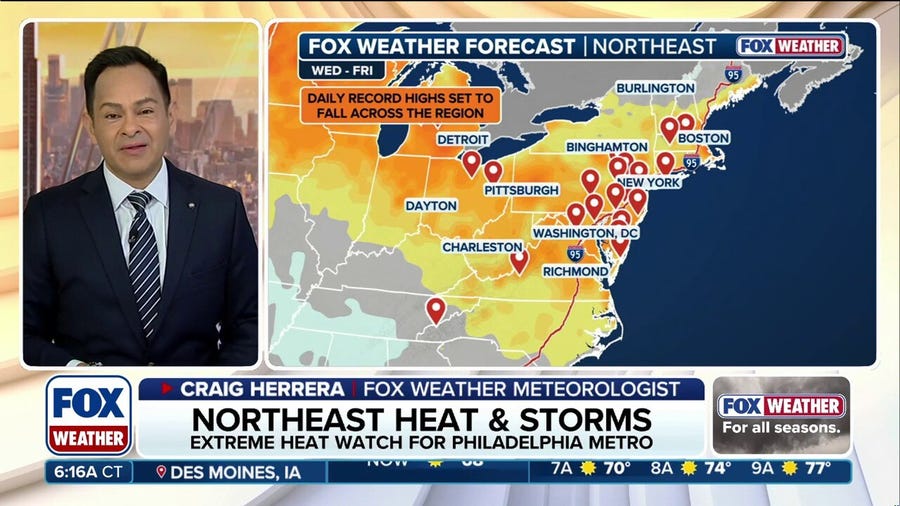 Dangerous heat wave returns to the Northeast, millions to swelter along the I-95 corridor
