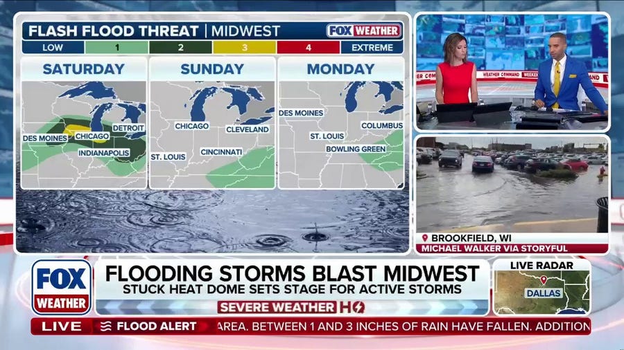 Millions across the Midwest face intense flash flood threat as severe storms linger through weekend