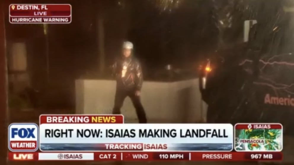 FOX Weather Senior Correspondent Robert Ray is live in Destin, Florida, as Hurricane Isaias is making landfall along the Gulf Coast.