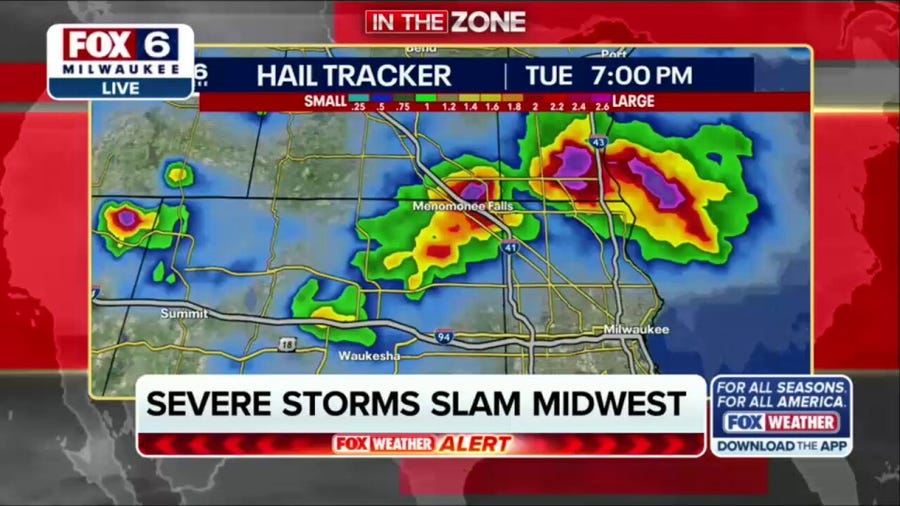 FOX 6 Milwaukee takes shelter during live tornado coverage