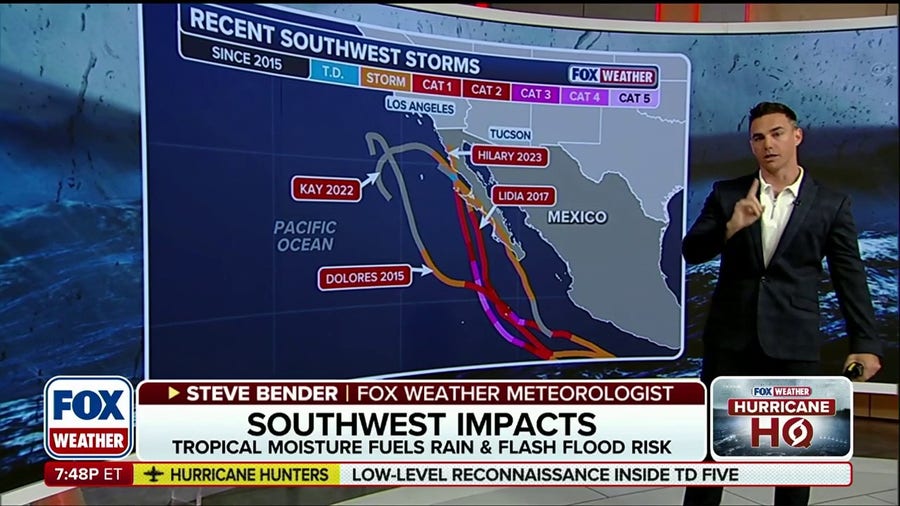 Tropical moisture, heavy rain fuels intense flash flood risk across Southwest 
