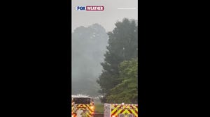 Home catches fire after being struck by lightning