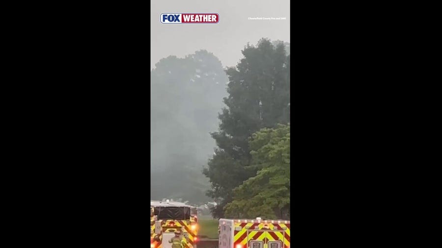 Home catches fire after being struck by lightning